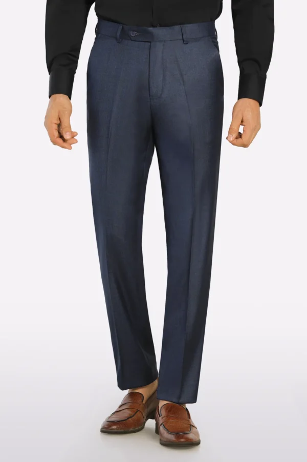 Navy Regular Fit Formal Trouser