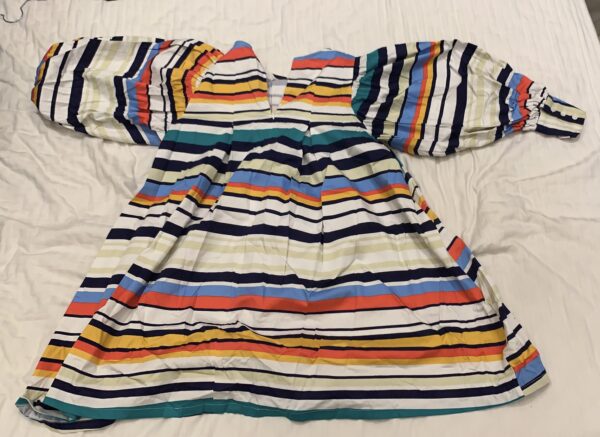 Multicolour Stripes Sweetheart Maxi Dress