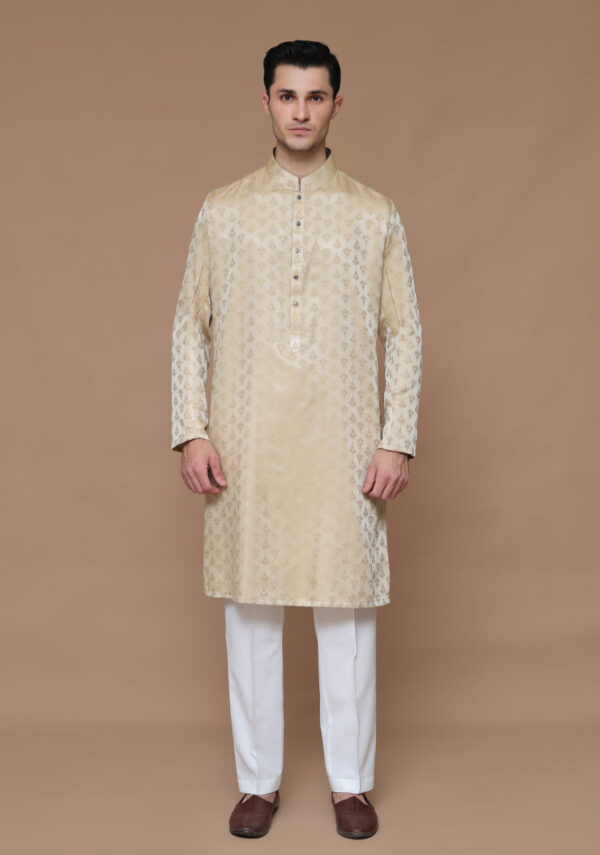 Jamawar Gold Classic Fit Kurta